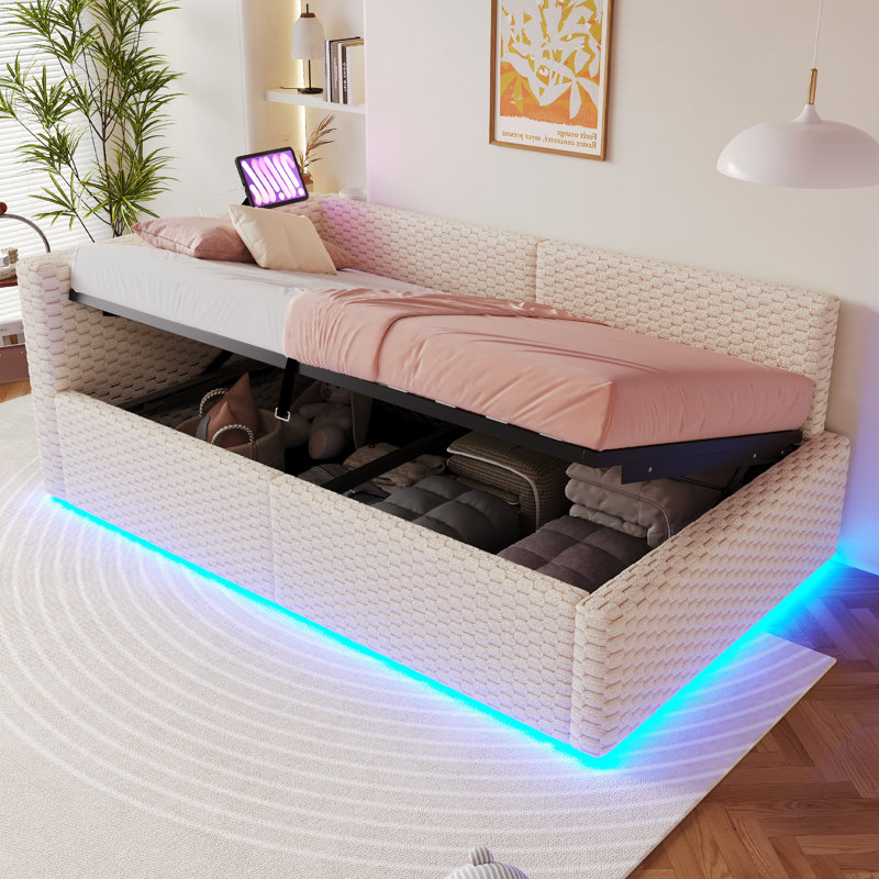 European Single (90 x 200 cm) Daybed, Beige