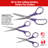 SINGER Crafting Comfort Grip Multi-Size Scissor Set, 9 Pieces