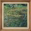 «Flower Water Lily Pond» par Claude Monet - Peinture sur toile à cadre unique-86450384