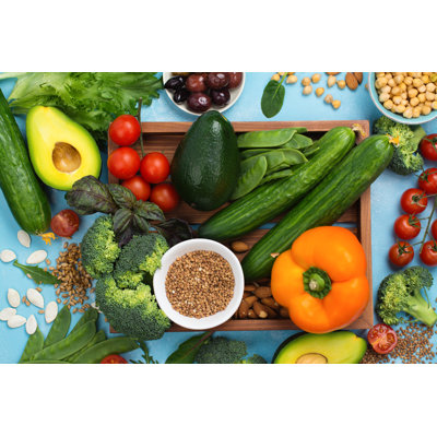 Vegan Raw Food - Wrapped Canvas Print