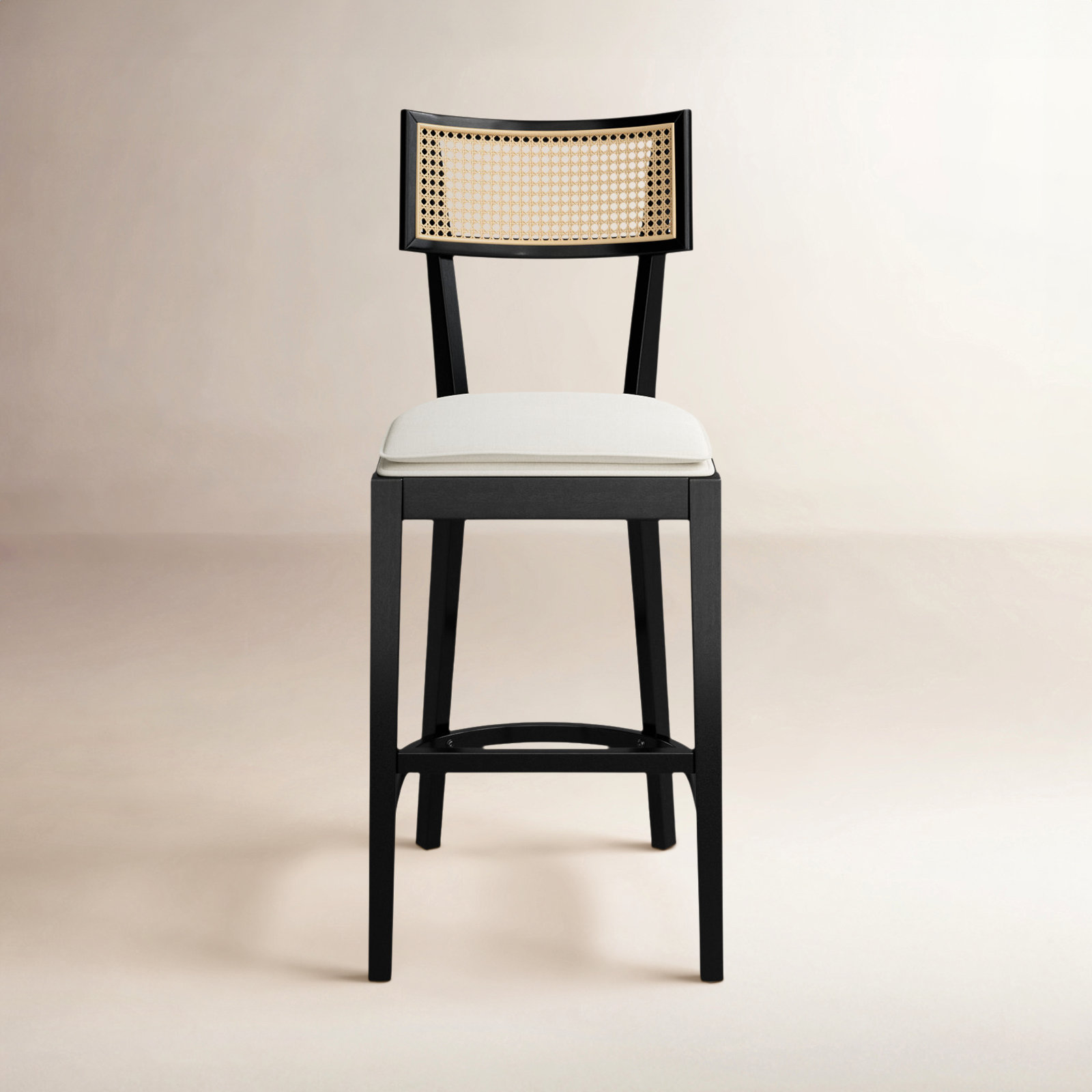 Tarrington Bar Stool, Counter Stool (26.6" Seat Height), Natural/Black