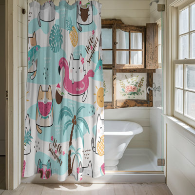 Rideaux de douche Sunny Smiles Kittens - Premium