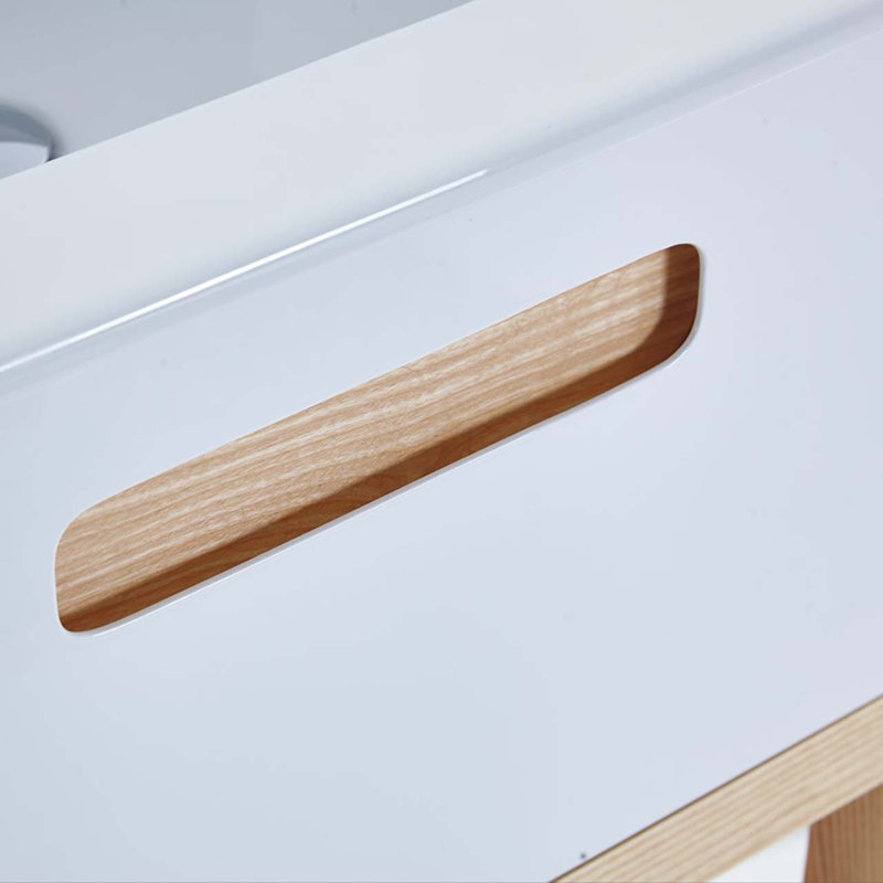Patchell 23.63 " W Freestanding Standard Free Standing Single Double Single Vanity Bathroom Vanity With Solid Surface Top