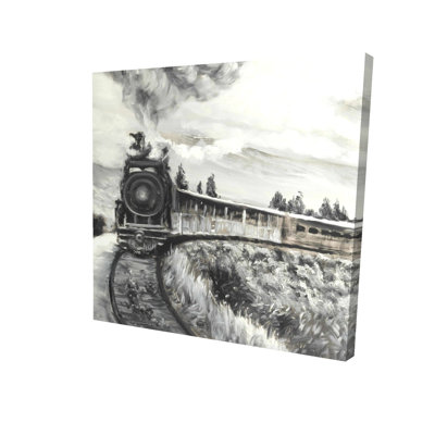 Steam Engine Train Print On Canvas
