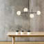 Jayapura 4 - Light Black/Chrome Sphere Pendant