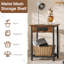 40cm W Metal Bedside Table