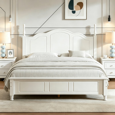 Platform Bed With Curved Headboard
