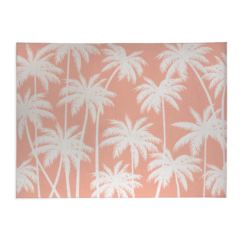 Tapis de cuisine Palm, Corail, Rectangle 5 pi x 7 pi
