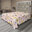 Brun ardoise et cannelle / motif floral