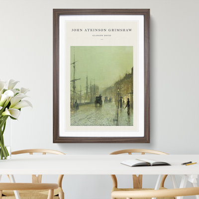Glasgow Docks by John Atkinson Grimshaw - Single Picture Frame Print