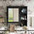 Hounker Wall-Mounted Bathroom Storage with Large Mirror Door, Adjustable Shelves (Vanity Not Included)-123429942