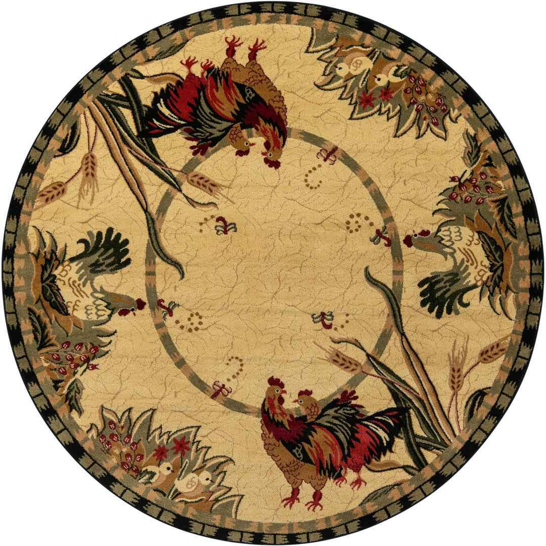 Andersonville Floral Indoor Rug August Grove® Rug 