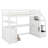 Twin Size Loft Bed With Desk And Shelves-1909704523
