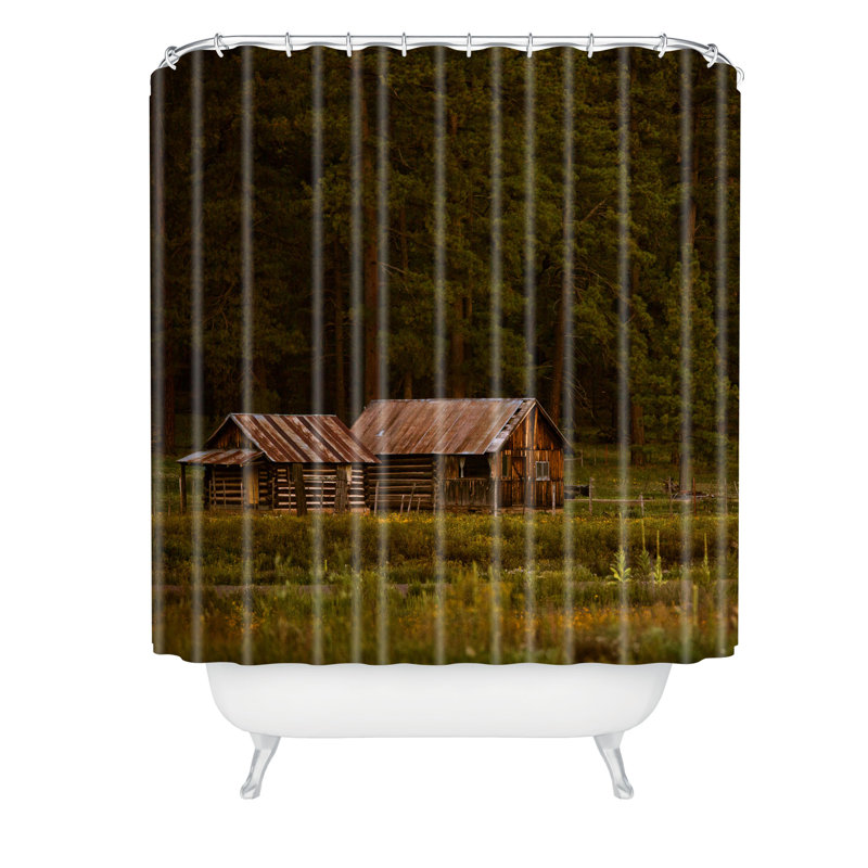 Rideau de douche simple ranch pacifique barbara sherman