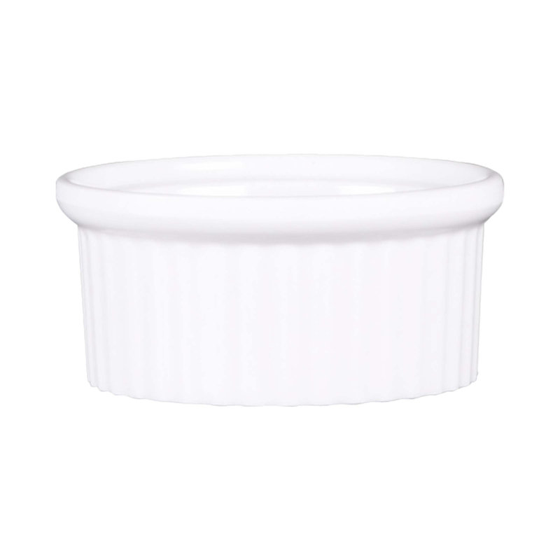 Desserte pour condiment en mélamine à côtes, Blanc, H 1 po x l 2,13 po x P 2,13 po