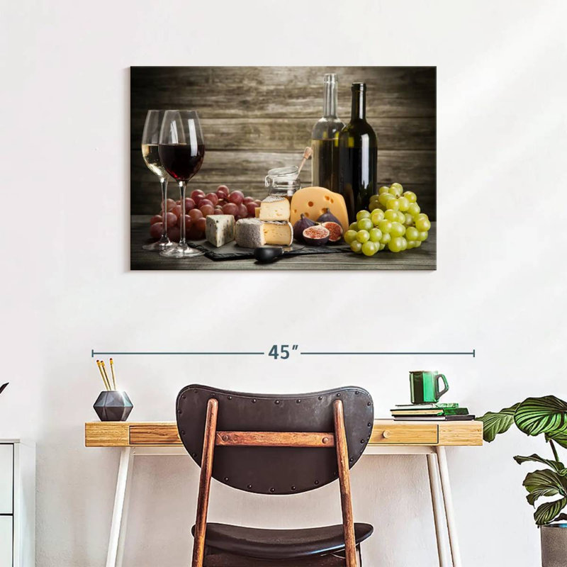 Yarlin Wine And Cheeses, 24" H x 36" W