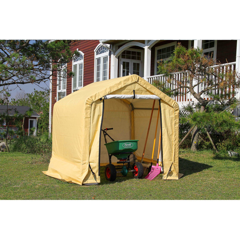 Garden 6 ft. W x 6 ft. D Metal Portable Storage Shed