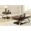 Table d'appoint moderne avec détails en finition et en métal, tablette inférieure de tiroir d'extrémité 1pc pour tiroir de salon, tablette inférieure, décorations