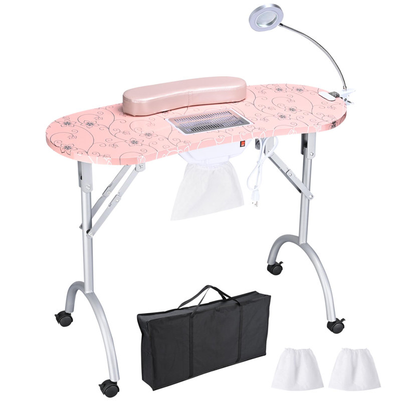 Table de manucure pliante portative