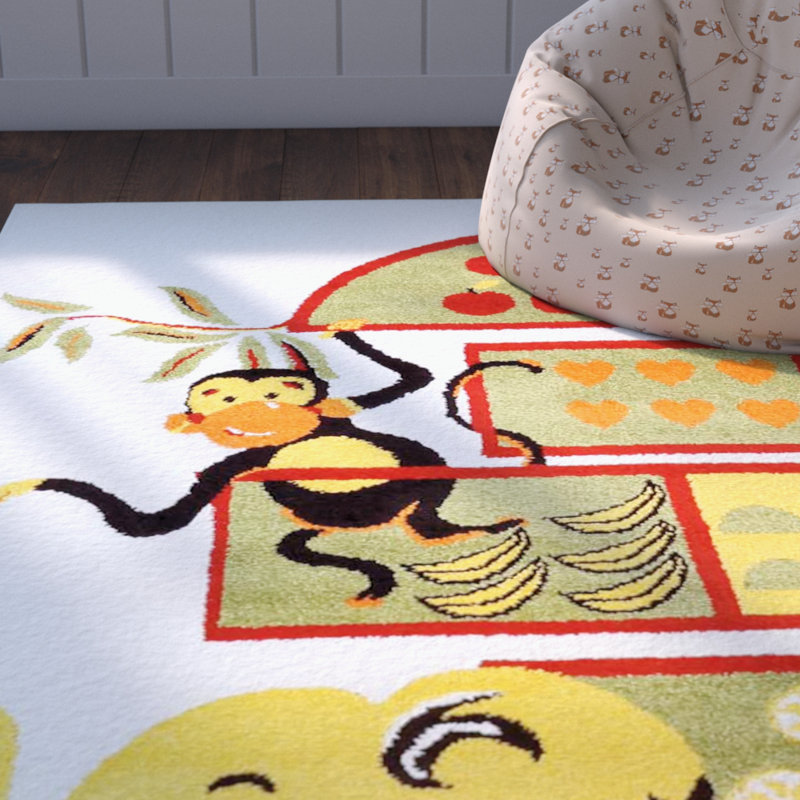Tapis jaune Jodie, Rectangle 5 pi 3 po x 7 pi 5 po
