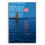 «Full Moon Over Whaleback Light» par Rick Berk, art mural en verre acrylique-476408290