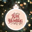Xmas Bah Humbug Wooden Bauble Plaque