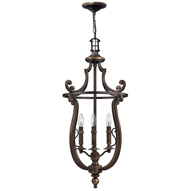 Barkbridge 4 - Light Oil Bronze Lantern Pendant