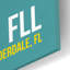Art mural en verre acrylique, "FLL" par O8, 16 po x 24 po-1523613535