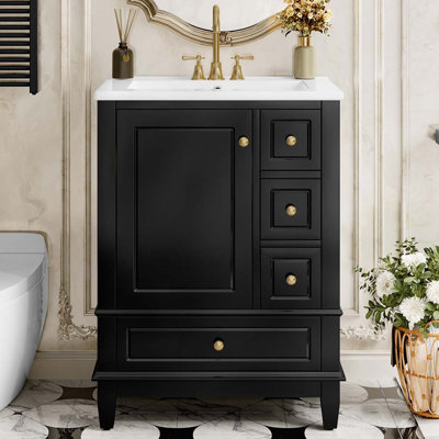 Meuble-lavabo 24 po avec lavabo en céramique