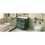 Meuble-lavabo 30 po avec lavabo en céramique, bois massif, 3 tiroirs, meuble-lavabo à touche rétro, 3 rangements, attrait