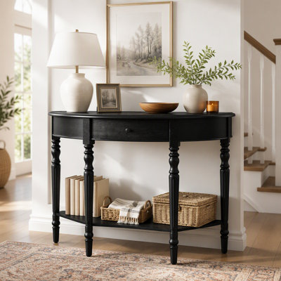 Console de style campagnard avec tiroir et tablette Farmhouse