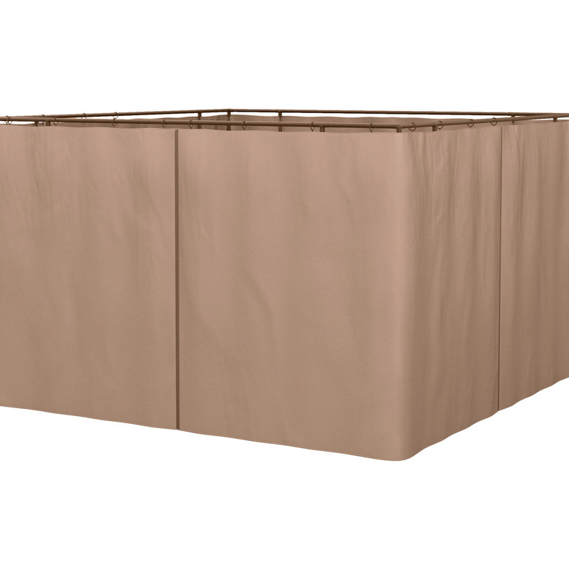 Ensemble de parois latérales 10 'X Brown. Comprend des panneaux, des crochets,. Pour et Cabanas. Fournit de l'ombre, de l'intimité et bloque les irritations. Rideaux à fermeture à glissière avec sangles. Simple à construire. Convient à plusieurs conceptions. 4
