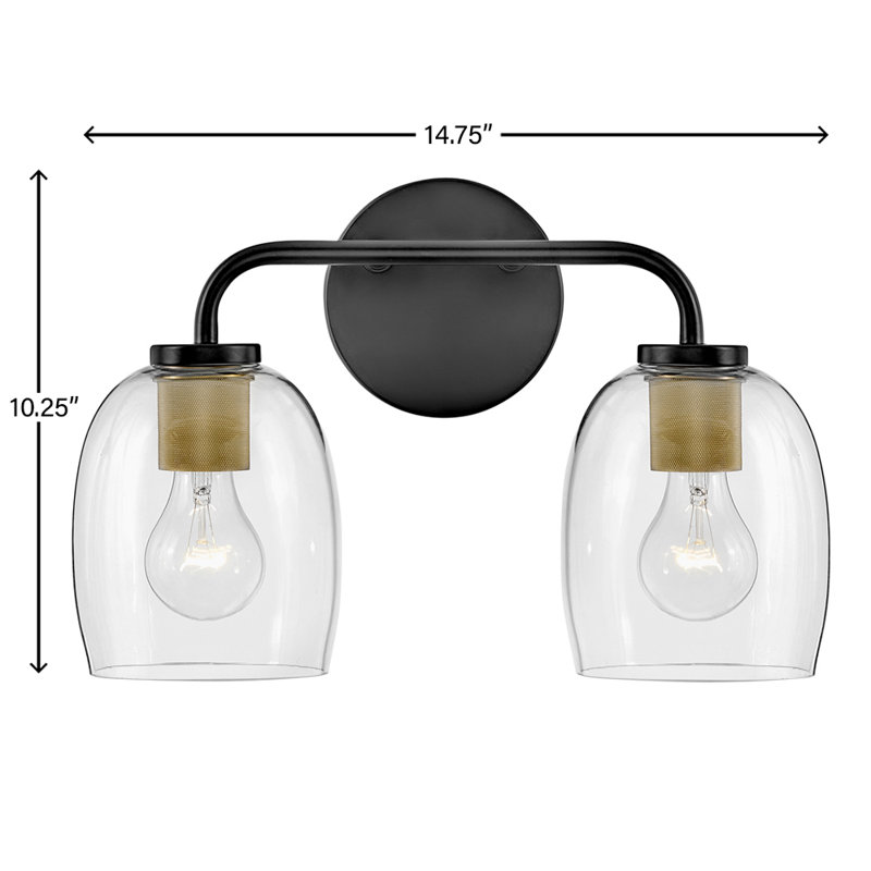 Jed 2 - Light Dimmable Vanity Light, Black
