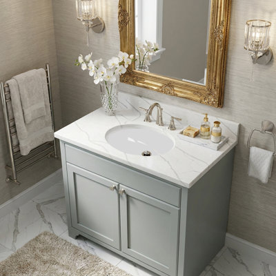 Nantucket Sinks Great Point 17.25" Vitreous China Oval Bathroom Sink with Overflow