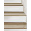 Montant d'escalier en vinyle blanc uni-1994368196