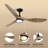 52" Ulanda Blade LED Propeller Ceiling Fan with Remote Control-2131783134