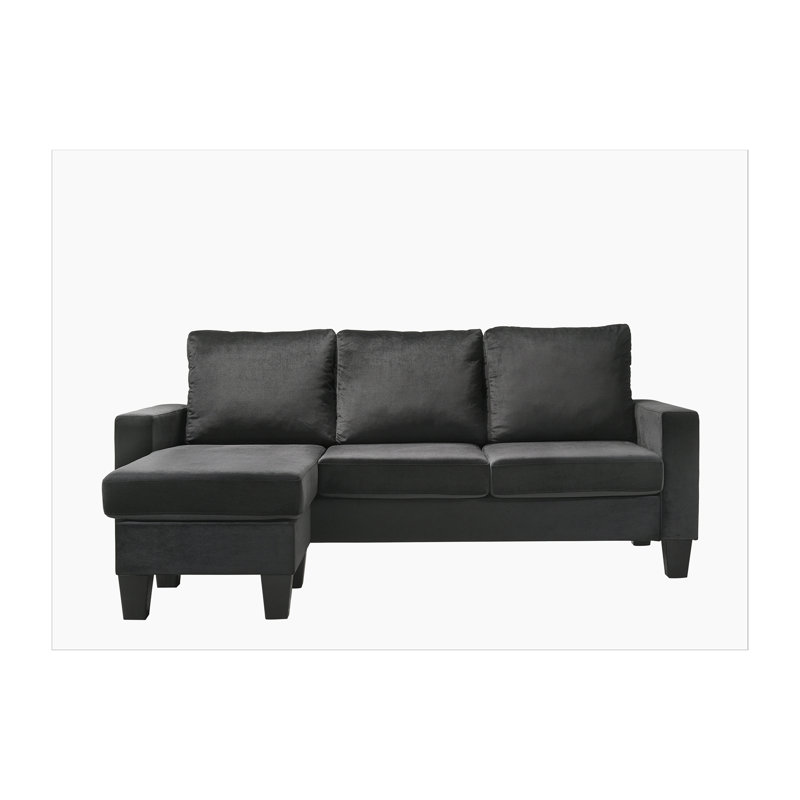 Jessica G0512-SCH Sofa Chaise , BLACK, Black