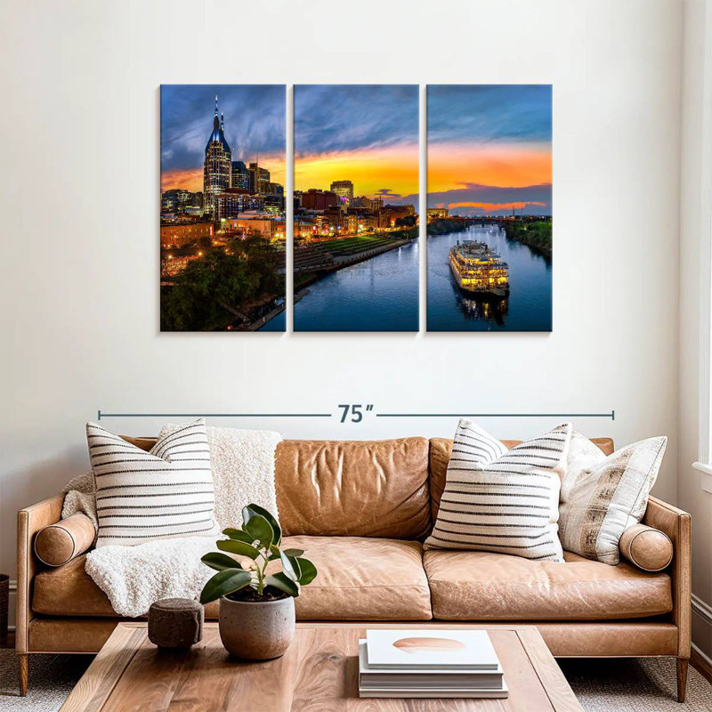 Croisière sur la rivière Rash Nashville, H 36 po x l 57 po