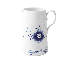 Blue Fluted Mega Royal Copenhagen White/Blue Elements 50.72 oz. Pitcher