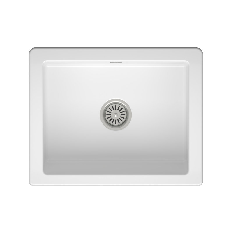 Terralife 495mm W Single Bowl Ceramic Kitchen Sink