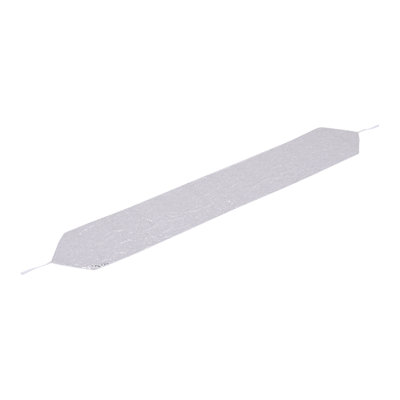 Polyester silver glitter beaded embroidered table flag