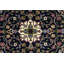 Tapis floral crème en laine noué à la main-85897396