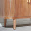 Armoire de rangement décorative, armoire d'appoint moderne avec tablettes réglables, buffet autoportant avec quatre portes, armoire décorative avec 4 portes pour le couloir du salon