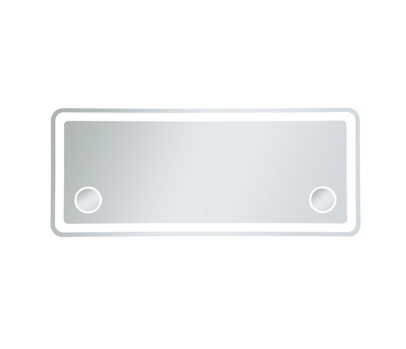 Celalettin Hardwired LED mirror with magnifier and colour changing temperature 3000K/4200K/6000K, 30 po x 72 po
