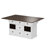 71" W Kitchen Island With Leaf