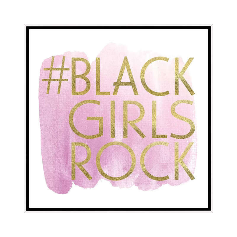 «Black Girl Magic» par Nikki Chu - reproduction, Cadre blanc, H 18 po x l 18 po x 1,5 po