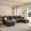 Canapé de salon, grand canapé modulaire moderne, canapé modulaire en forme de U avec fonction de rangement, canapé-lit avec repose-pieds-1841483855