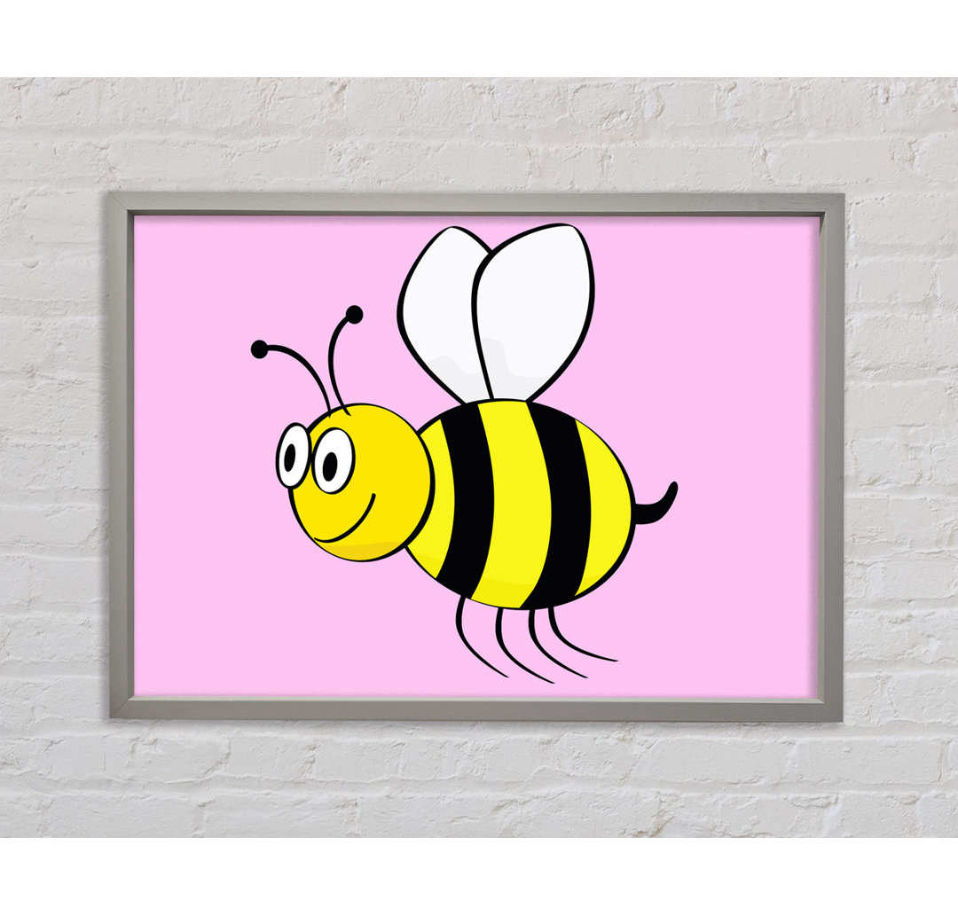 Buzzing Bee - Einzelner Bilderrahmen Kunstdrucke auf Leinwand