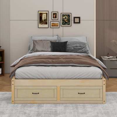 Platform Bed With 6 Drawers