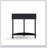 Unique Half Moon Design End Table With Sliding Rattan Door, Elegant Semi-Circle Entryway Furniture-1266444448